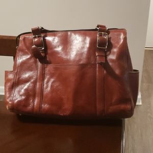 Fossil leather organizer purse